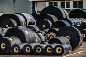 Industrial photoshoot made by Impact Photo Agency in  Drachten, Holland. Presenting production line of Dunlop Conveyor Belting.